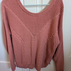 Muted pink sweater